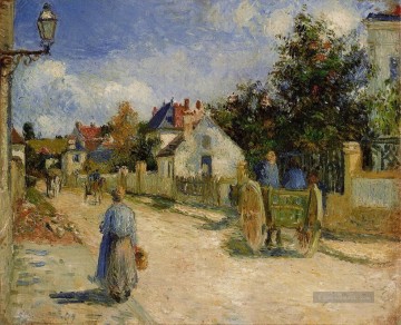  straße - eine Straße in Pontoise 1879 Camille Pissarro
